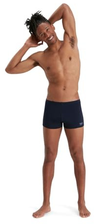 Speedo Hombre Traje de baño aquashort Eco Endurance+ | Resistente al Cloro | Tejido Reciclado | Fitness de natación | Entrenamiento | Vacaciones True Navy 34