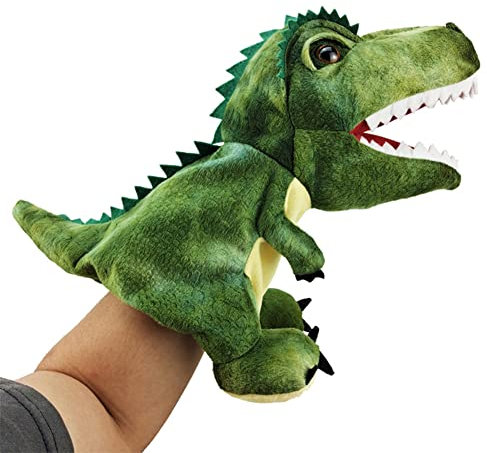 Dinosaurier Handpuppen Gefüllte Dino Spielzeug Realistisches Dinosaurier Spielzeug Cartoon Kuscheliges Stoffpuppen Plüschtier Dinosaurier Modell Spielzeug für Kinder Mädchen Jungen