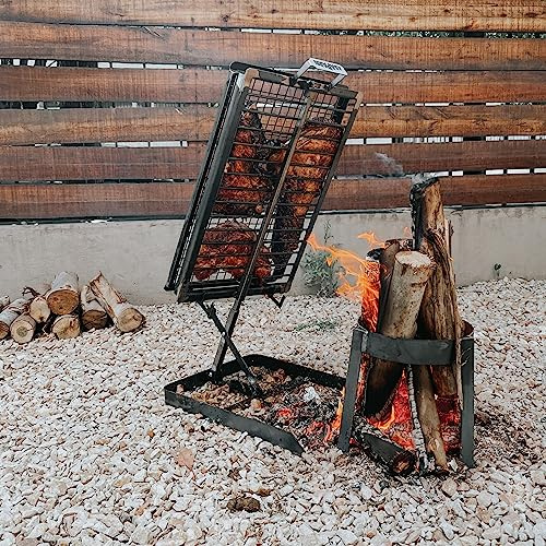 Parrilla Asador Argentina Iron Cross - Premium Asado Fabricada en Argentina - Totalmente Desmontada (Solo Parrilla)