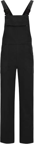 BWOLF Anax Salopette en Coton pour Homme - Salopette de Protection - Salopette de Travail, Noir, XXL