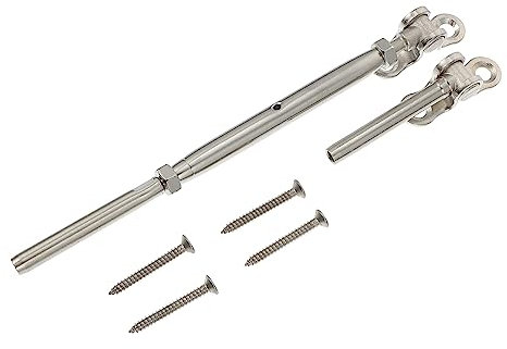 Mikikit Kabelgeländer-hardware-kit Spannschloss Mit Crimpzange Für -kabel Anschlusshülse Winkelverstellung Für Einfache Anpassung