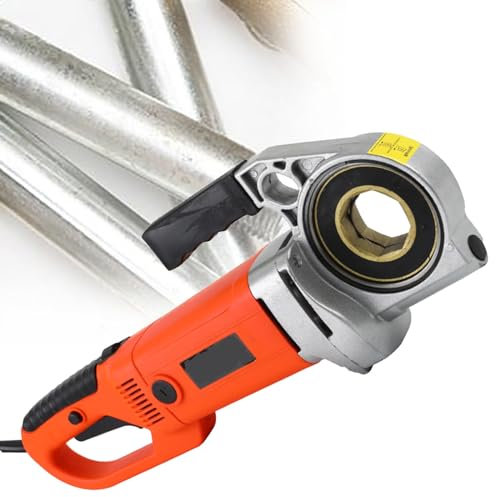SACLMD Gewindeschneidmaschinen-Rohrschneider-Set,Rohrgewindeschneidmaschine,zum Gewindeschneiden von verzinkten Rohren,Eisenrohren,PP-Rohren und mehr,220V-4heads