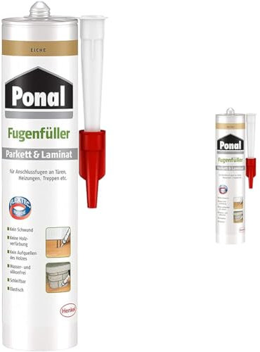 Ponal Parkett & Laminat Fugenfüller Eiche, elastische Fugenmasse & Parkett & Laminat Fugenfüller Buche, elastische Fugenmasse