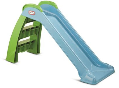 Little Tikes Scivolo - Per Interni o Esterni - Giocattolo da Giardino e Attività all'Aperto per Bambini, Resistente, Stabile, Blu e Verde, Età 18 Mesi +