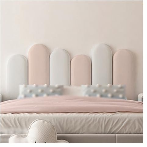 Kids Anti-Kollisions-Wandpolster für Kinderzimmer, selbstklebend, Wohnzimmer und Schlafzimmer, Wandkissen, Heimdekoration, Wandschutz, ästhetische Wandpolsterung (119 x 54 cm)
