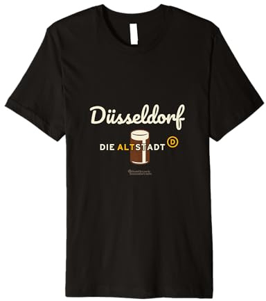 Düsseldorf Old Town Altbier Glass Beer from Düsseldorf Premium T-Shirt