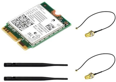 Wifi 7 Wireless BE200 NIC Card NGFF (M.2 E Key) Network Adapter, Support 2.4G/5G/6GHz Tri-band,Bluetooth 5.4, IEEE 802.11a/b/g/n/ac/be/ax Standard,Support Linux, Windows 10/11
