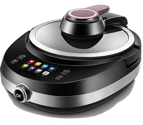 Robot Cuisine La Poignée Supérieure Du Couvercle Peut Être Tournée À 120° Machine De Cuisson Automatique 4 L, 1800W, Peut Faire Sauter Automatiquement