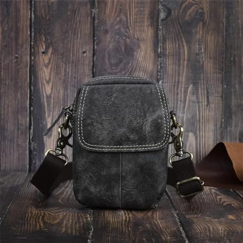 LVUNZJCA Brusttasche für Herren Herren Business Casual Umhängetasche Freizeittasche Umhängetasche für Herren(Grey)