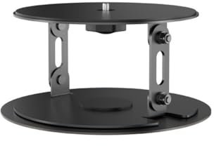 HLBEST Desktop Projektorstand 360 Grad Drehbasis Multi Projektion 1/4 Schraube Stütze Bis Zu 10 Kg Kohlenstoffstahlregal