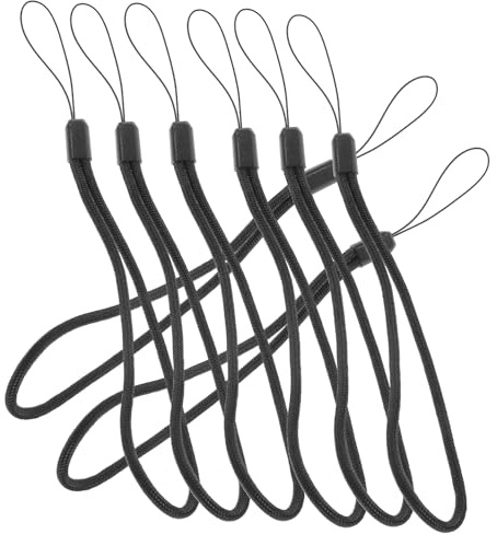 TEHAUX 10 pièces de Poignet Nylon Légères pour Téléphone et Porte Clés Sangles Courtes Colorées pour USB et Accessoires Lot avec Couleurs Aléatoires Couleur Aléatoire Couleur Aléatoire
