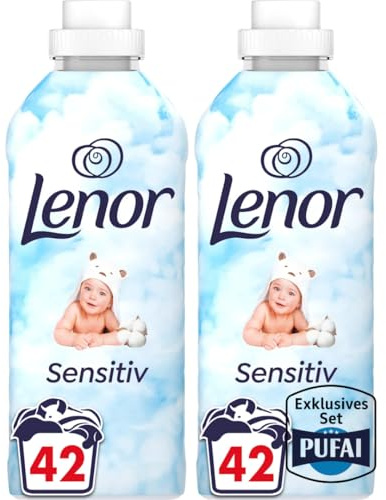 Weichspüler – Sensitiv – 42 WL – 882 ml – 2er Pack – Für sanfte & hautfreundliche Wäsche