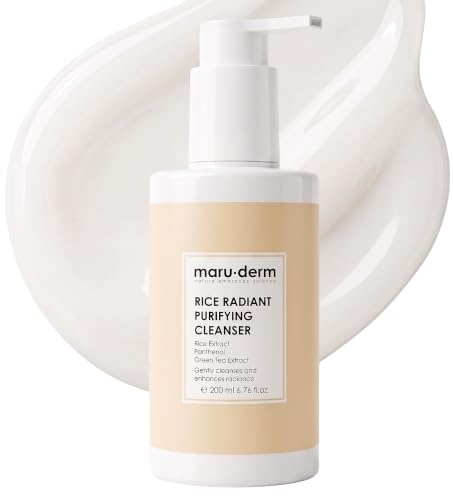 Maruderm Reis-Purifying & Glow ansiktsrengöringsgel – med risextrakt | djuprengörande tvättgel för strålande och frisk hud, 200 ml