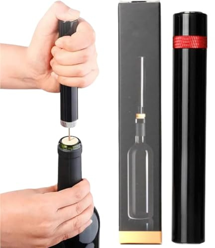 Loritia Aeropop Wine Opener, Loritia Wine Opener, Simple Cork Remover for Home Restaurant Bars Travel Picnic Party Lovers (Red)