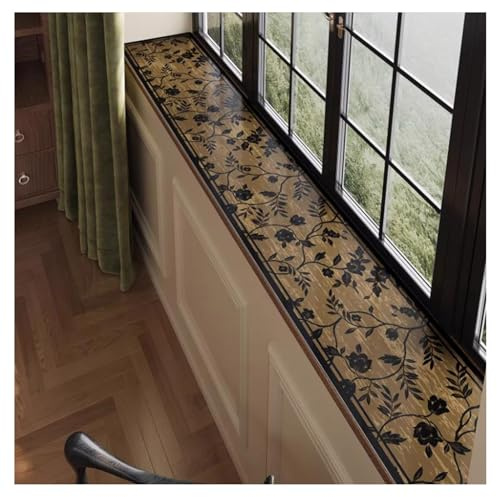 Copri-Finestra a bovindo, Tappetino Protettivo Assorbente Decorativo per davanzale con Retro Antiscivolo, Impermeabile e Antipolvere per Patio, Soggiorno, Camera da Letto e casa (