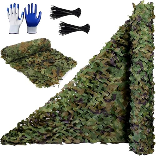 Genérico Toldo Vela Red de Camuflaje Militar Malla de Sombreo Proteccion Solar Malla de Ocultacion Exterior Jardin Patio Terraza Balcon Tejado Tela Oxford 210D Sombra Resistente Exterior