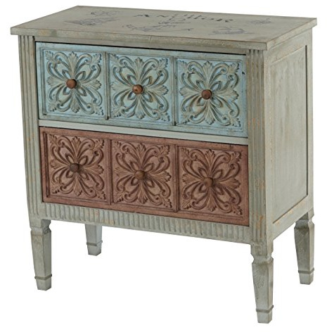 Mendler Kommode Aveiro Sideboard Schrank Shabby-Look, 80x79x40cm | Vintage