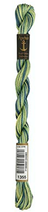 Anchor Perlgarn 5 Multicolor, 4515005-01355, Farbe:1355, Stickgarne