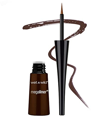 wet n wild MegaLiner Liquid Eyeliner, Dark Brown 3.5 ml