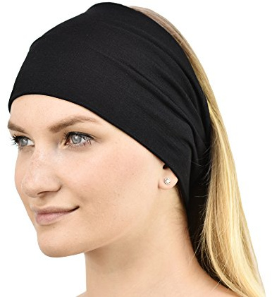 Jasmine Silk Fascia per capelli in seta unisex (nero)