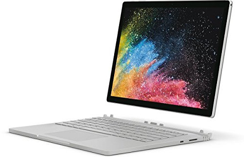 2017 Microsoft Surface Book 2 with Intel Core i5-7300U (13.5-inch, 8GB RAM, 256GB SSD) (QWERTY English) Platinum (Renewed)