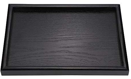 Forma Rettangolare in Legno massello, tè, caffè, Snack, Piatti, Vassoio, Ristorante, Vassoio annidato, Vassoio per maggiordomo, per Cena, Feste in (30 * 20 * 2 cm)