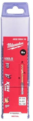 Brocas Shockwave HSS-G Tin 13mm