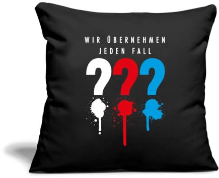 Die Drei Fragezeichen Wir Übernehmen Jeden Fall Kissenbezug 45x45 cm