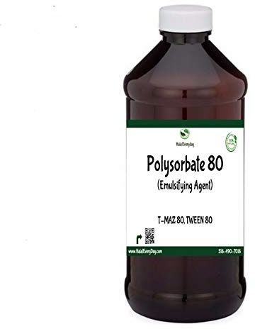 Polysorbate 80–100 % ren oljetvål, tillverkningstillbehör, badkropp, tween 80 T-maz 80 (2 oz)