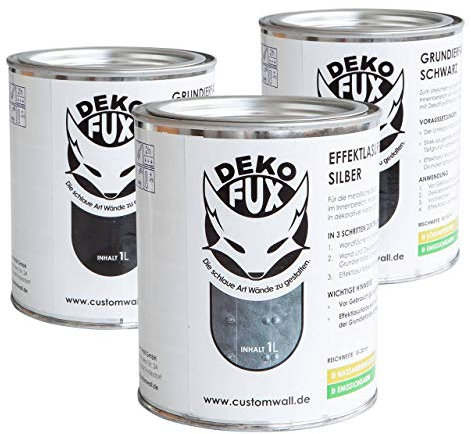 dekofux Effektlasurset Silber 3 Liter, Farbe