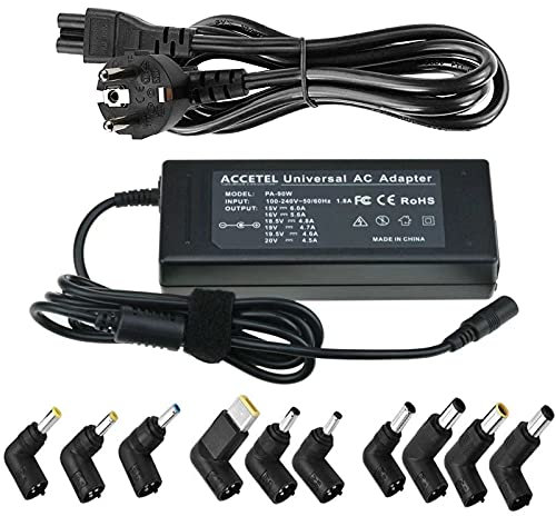 90 W Chargeur universel pour ordinateur portable HP Acer ASUS Sony Toshiba Dell Lenovo Samsung Gateway Notebook Câble d'alimentation 16 V 18,5 V 19 V 19,5 V 20 V 24 V avec 10 pointes
