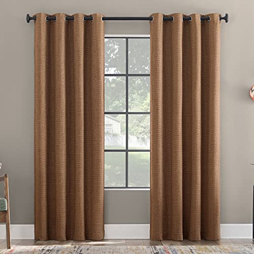 Scott Living Rafaela Verdunkelungsvorhang, Chenille, gewebt, 127 x 213,4 cm, Rostbraun