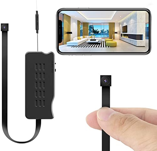 GooSpy Cámara Espía Oculta Mini WiFi 1080P HD con App/Detección de Movimiento Cámaras de Vigilancia para Interior/Hogar (Negro)