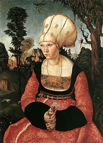 7 Wall Art Portrait Of Anna Cuspinian woman Lucas Cranach the Elder Paintings in Oil - Famous Room Decor -02, £70-£1500 Hand Painted by Art Academies' Teachers