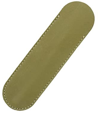 Lurrose Stiftetasche Aus Echtem Leder Handgefertigt Stiftehalter Für Tintenroller Füllfederhalter Kugelschreiber Olivgrün Stiftetui Für Schreibbedürfnisse