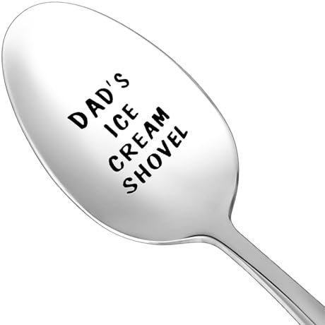Dad’s Ice Cream Shovel – Heavy-Duty Stainless Steel Scoop, Good for Frozen Treats – Fun