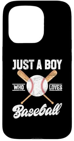 Coque pour iPhone 15 Pro Lanceur de baseball Just A Boy Who Loves Baseball Player