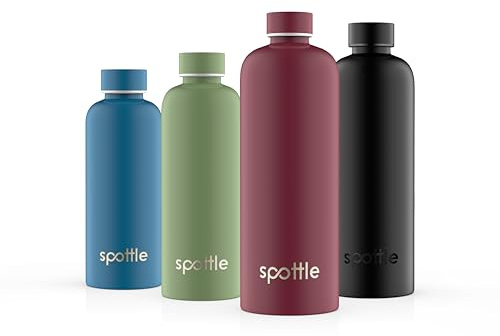spottle Edelstahl Trinkflasche 500 ml – Thermosflasche aus Metall, doppelwandig, vakuumisoliert, Kohlensäure geeignet, auslaufsicher, spülmaschinenfest