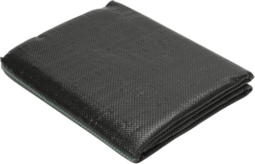 Hebitod Lot de 4 toiles anti-mauvaises herbes en non-tissé pour le jardin, 1 m x 100 m, avec haute résistance aux UV, tissu de fond noir, perméable à l'eau et indéchirable