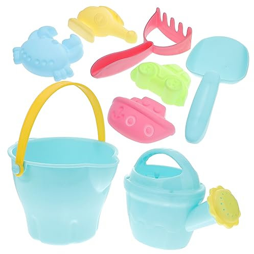 KOMBIUDA 8stücke Sandspielzeug Für Mädchen Bunte Sandformen Eimer Und Gießkanne Für Strand Für Kleinkinder Und Sandkastenabenteuer