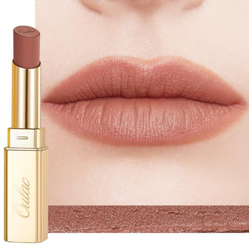 Oulac Lippenstift Matt Damen Lipstick–Weiche Textur, Wasserfester Lippenstift & Kein Abfärben, Hohe Pigmentierung, Samtiges Mattes Finish, Leicht & Komfortabel, Vegan & Cruelty-Free Lip Color RM04