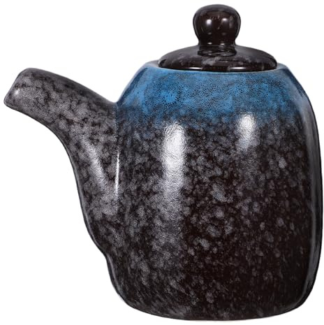 Cabilock Bouteilles d'huile et de vinaigre : huiliers en céramique ; récipients à condiments pour vinaigrettes à l'huile d'olive ; vaisselle japonaise décorative.