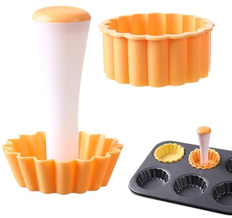 Mini Moldes de Tartas Antiadherente Reutilizable Utensilio Para Hornear