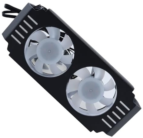 Gutol RAM-Kühler mit Zwei ARGB-PWM-Lüftern – Aluminium-Kühlung für DDR4/DDR5-Speicher zum Übertakten, einfache Installation