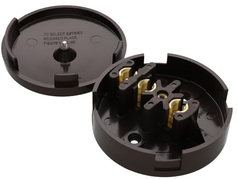 30A Heavy Duty Brown Junction Box with 3 Terminals for Electrical Wiring