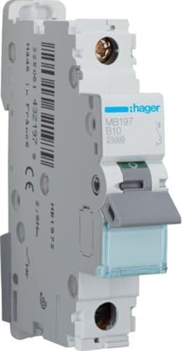 Hager MB197 B-Type 1P 1 Module (S) Circuit Breaker – Circuit Breakers