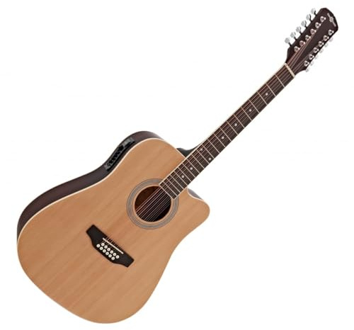 12-saitige elektroakustische Dreadnought-Gitarre von Gear4music