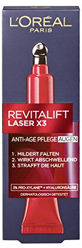 L'Oreal Paris Crema occhi Revitalift Laser X3 Anti Aging, per la cura degli occhi, 15 ml