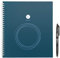 Rocketbook Wave smarter wiederverwendbarer Notebook − Standard / Größe - lade Notizen mit der iOS-/Android-App hoch, leere dann alle Seiten in der Mikrowelle und starte neu