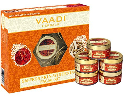 vaadi Herbals saffran hud blekning ansiktskit Wi